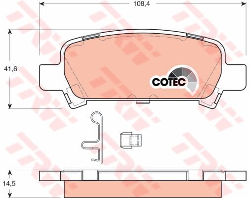 ARKA BALATA SUBARU FORESTER 2.0 02 05 IMPREZA 2.0 1.5 02-06 LEGACY 98-03-TRW GDB3223-26696FC001-26696AE000-WVA23572