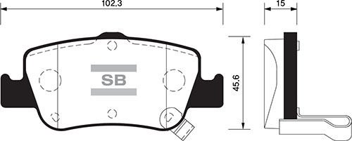 ARKA BALATA AURIS-COROLLA 1.4D-1.4 VVTI-1.6 VVTI-2.0D-4D-2.2D 07 GDB3480-SANGSIN SP1501-0446602180-0446602170-WVA24664
