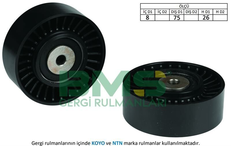 ALTERNATÖR GERGİ RULMANI A4 05-08 A6 05-11 A8 03-10 Q7 06-10 2.7TDI-3.0TDI BSG-CASA-BMS 336-059145201E