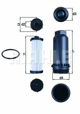 SANZIMAN YAG FILTRESI KIT OTOMATIK MONDEO IV CA2 07 14 S-MAX 09 KUGA 08 GALAXY 06 15 2.0 TDCI VOLVO S40 II 2 04 10 S60 II 10 15 S80 II 08 2.0 V40 1.6 D2 T4 D2 V50-MAHLE HX151KIT-7M5R6C631AB-31256837-2513A040