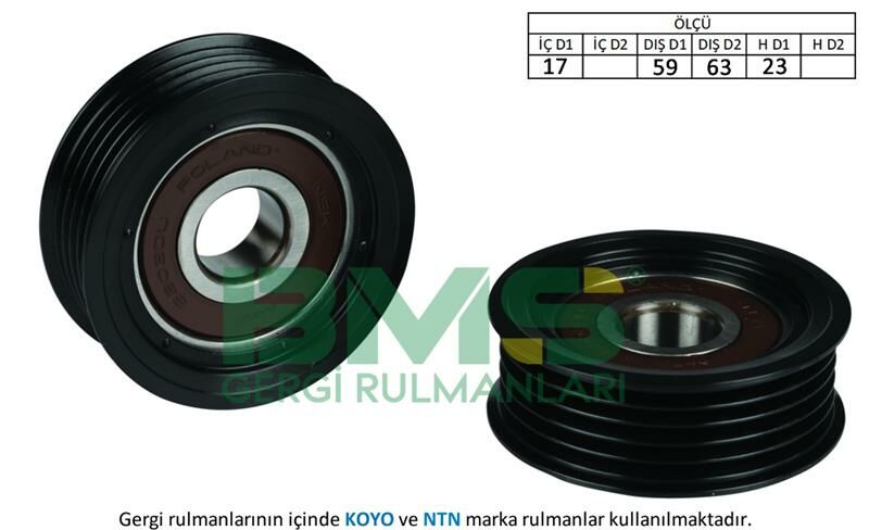 ALTERNATÖR GERGİ RULMANI ACCENT ERA 2006 - 1.5 CRDI-BMS 447-252872A000
