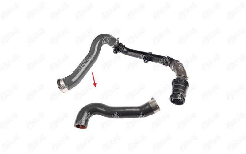 TURBO HORTUMUPLASTİK BORU HARİÇ OK İLE GÖSTERİLEN BÜYÜK HORTUM RENAULT ESPACE V JR 1.6dCi 130 15-IBRAS-144609994R-144609047R