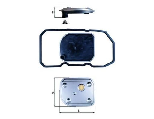 OTOMATIK SANZIMAN YAGI FILTRE SETI MERCEDES W169 W245-MAHLE HX158D-A1693771395-A1693710480