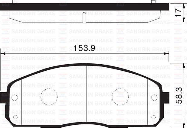 ÖN BALATA H100 KAMYONET 04 KIA PIREGIO 00-SANGSIN SP1174-581014FA00