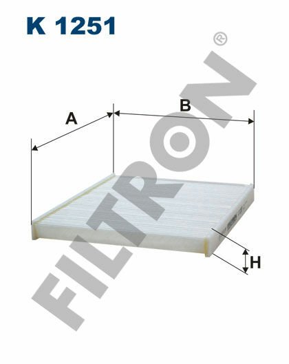 POLEN FİLTRESİ FIESTA VI 1.4-1.6TI-1.4TDCI-1.6TDCI 08-FILTRON K1251-1541456-1594615-8V5118D543AA