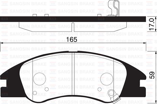 ÖN BALATA KIA CERATO II-SPECTRA FE22-FE24 1.6-1.8-2.0-1.5CRDI 08 GDB3367-SANGSIN SP1167-581012FA10-581012FA20-WVA24218