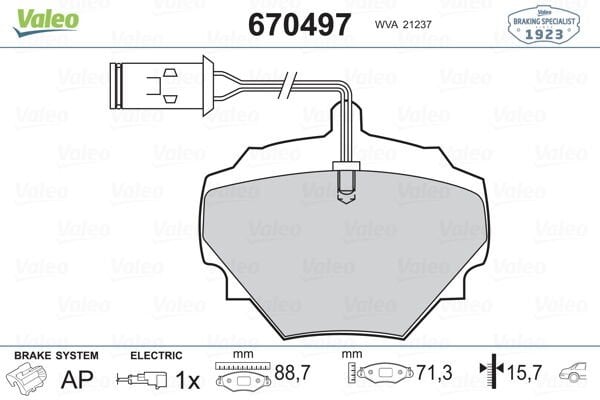 FREN BALATASI ARKA DEFENDER L316 DISCOVERY I LJ RANGE ROVER I-VALEO 670497-SFP500200-SFP500190-LR032954