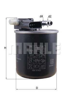 YAKIT FILTRESI MERCEDES OM642 W204 W212 C218 C207 W463 X164 W166 W221 W639-MAHLE KL911-A6420906052