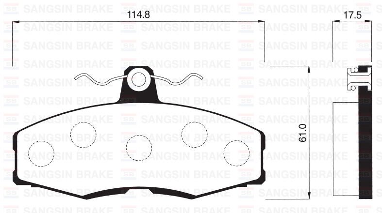 ÖN BALATA FAVORIT 1.3 88-97 FORD SIERRA 1.3 1.6 2.0 86-93 GDB473-SANGSIN SP1028-115430280-87BX2K021AA-WVA20861