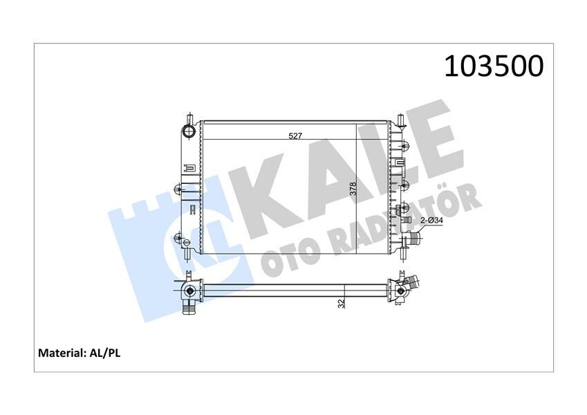 MOTOR RADYATORU ESCORT CLX 2 SIRA AL PL SISTEM-KALE 0211182AL-91AB8005AF-94AT8005AB-94AT8005BA