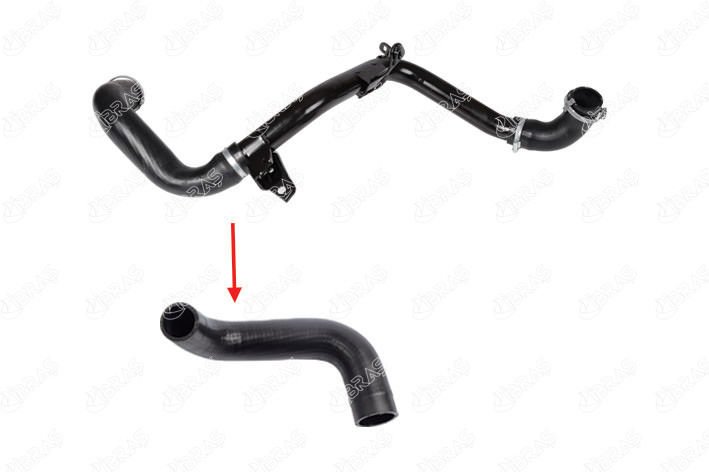 TURBO INTERCOLL HORTUMU METAL BORU HARIC FOCUS II 04 11 C MAX 1.6TDCI 90PS-110PS VOLVO C30 06 12 S40 II 06 12 V50 05 12 1.6D D4164T BUYUK HORTUM-IBRAS 19948-6M516C646GC-6M516C646GA-1672189