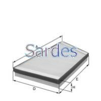 POLEN FİLTRESİ P206 98- 1.1i-1.4i-1.4HDI-1.6i-1.6 16V-1.9D-SARDES-6447.AZ-6447.TF