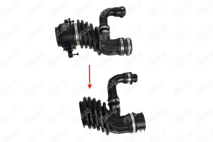 HAVA FILTRE HORTUMU KIT KORUKU FOCUS II FACUS C MAX 1.6TDCI 90PS 03 07 VOLVO S40 1.6TDI 90PS-IBRAS 19905-7M519A673EJ-31293729-30792123