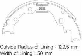 ARKA PABUÇ BALATA KIA BESTA 2.2 96- 2.5D 03- 2.7D 99 2.5CRDİ 10- 260x50 GS8523-SANGSIN SA044-0K72A2638Z-K0BL12638Z-0K7562638Z