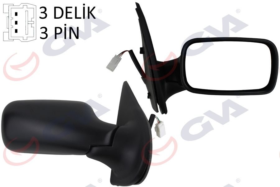 DIŞ DİKİZ AYNASI SAĞ PALIO 98 ELEKTRİKLİ KONVEKS 3 FİŞ VM-155E-5DR-GVA 1021106