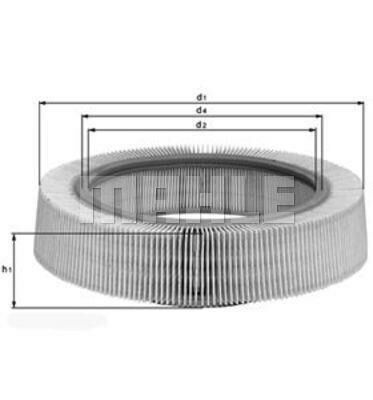 HAVA FILTRESI MERCEDES M103 W124 S124 W126 W463-MAHLE LX114-A0020948704