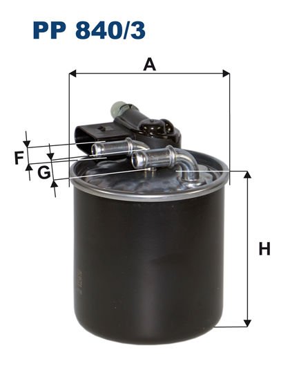 YAKIT FILTRESI MERCEDES OM642 W204 W212 C218 C207 W463 X164 W166 W221 W639-FILTRON PP840.3-A6420906052
