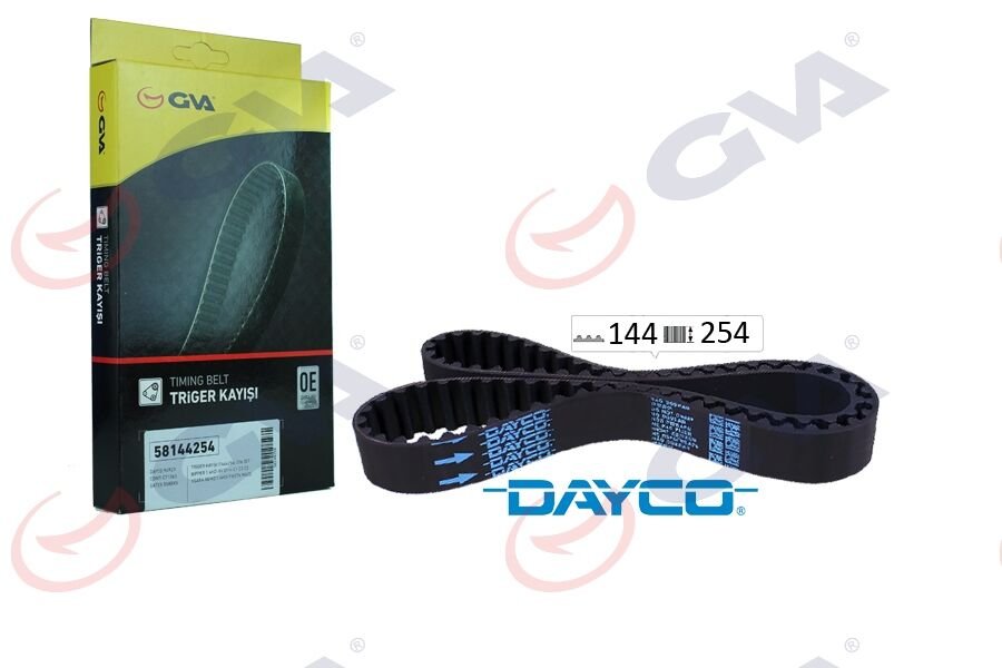 TRİGER KAYIŞI 144x254 206 307 BIPPER 1.4HDI 8V 01 C1 C2 C3 XSARA NEMO 1.4HDI FIESTA MAZD-GVA 58144254-0816.E6-2S6Q6K288AA