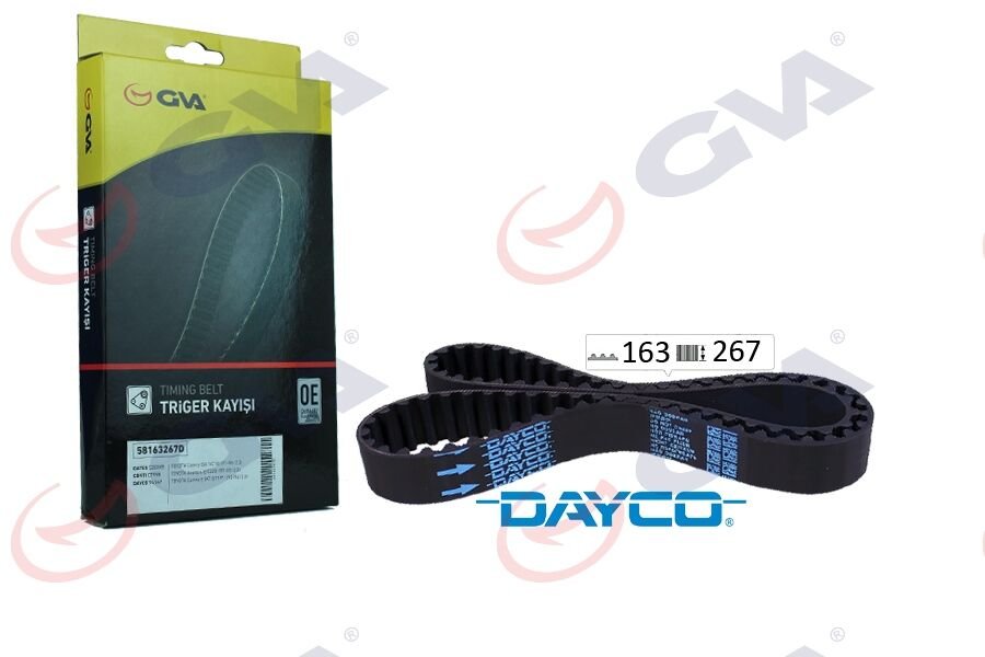 TRİGER KAYIŞI 163x267 AVENSIS 2.0 İ 97-03 -CAMRY 2.2 İ 91-01 -CARINA 2.0 İ 87-97 -RAV4 2.0 İ 9-GVA 58163267D-1356803010