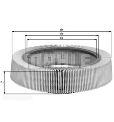 HAVA FILTRESI MERCEDES M102 W201 W124 S124 C124-MAHLE LX61-A0030943804