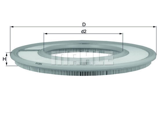 HAVA FILTRESI MERCEDES M102 W123 S123 W124 S124-MAHLE LX66-A0020941604