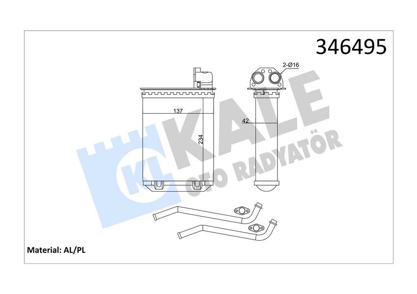 KALORİFER RADYATÖRÜ 205 89-94 309 89-93 234x138-KALE 346495-6448.G1-6448.G2