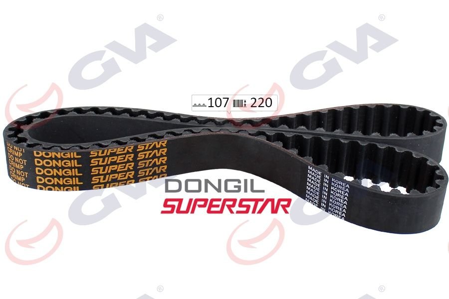 TRİGER KAYIŞI 107x220 KIA PRIDE-RIO 1.3 8V-SEPHIA 1.5-1.6 8V-MAZDA 323 16V-GVA 58107220-0K20112205-BP0212205B