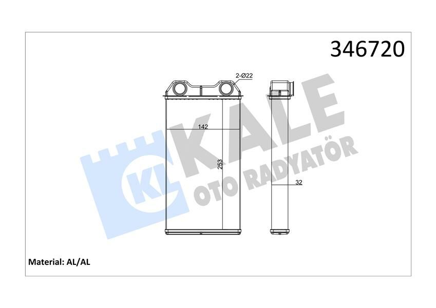 KALORİFER RADYATÖRÜ TRAFFIC II-VIVARO 06 265x149-KALE 346720-7701473279-4409453