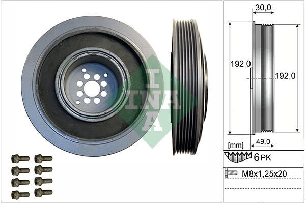 CRANK/PUL/KİT FEAD CRANKSH. PULLEY 2085-INA 544010220