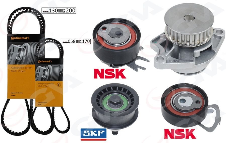 DEVİRDAİMLİ TRİGER SETİ 130x20 POLO-CORDOBA-FABIA 1.4 16V BBY-BUD-BBZ-BKY-AHW-AJV-CGGB-GVA 59WPK7510-036198119B-036198119F