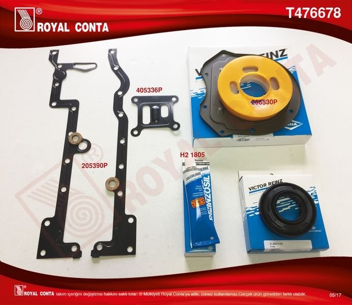 MOTOR ALT TAKIM CONTA REINZ KEÇELİ SKZSİZ TRANSIT V.347 2.2 06 11 BOXER-JUMPER-DUCATO 2.2HDI06-ROYAL T476678-6C116008AA-T520009