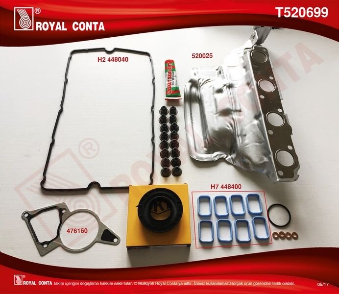 MOTOR ÜST TAKIM CONTA SKT KEÇELİ S.LASTİKLİ SKCSİZ TRANSIT V.347 2.2 06 11 BOXER-JUMPER-DUCATO 2.2HDI 06-ROYAL T520699-6C116008AA-T520009