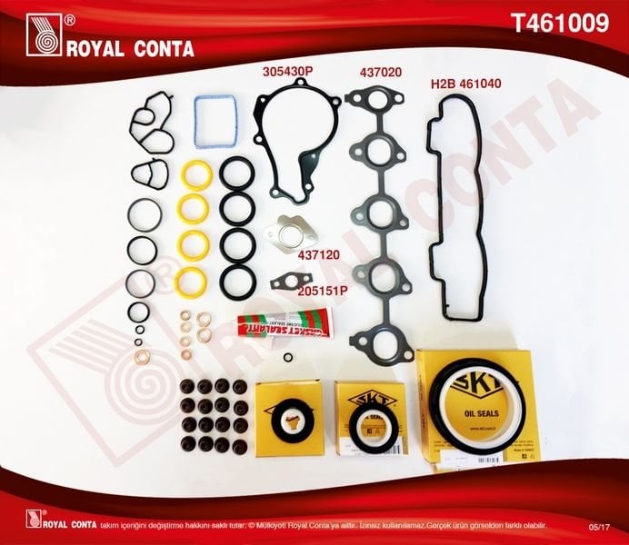 MOTOR TAKIM CONTA REINZ KEÇELİ S.LASTİKLİ SKCSİZ FOCUS II 1.6 TDCI 04 11 FIESTA 1.6 TDCI 02 08 FUSION 1.6 TDCI 04 14 VOLVO C30 06 12 S40 II 06 12 S80 II 06 12 V50 05 12 V70 III 09 11 1.6D-206-207-ROYAL T461009-3M5Q6008AA-0197.07