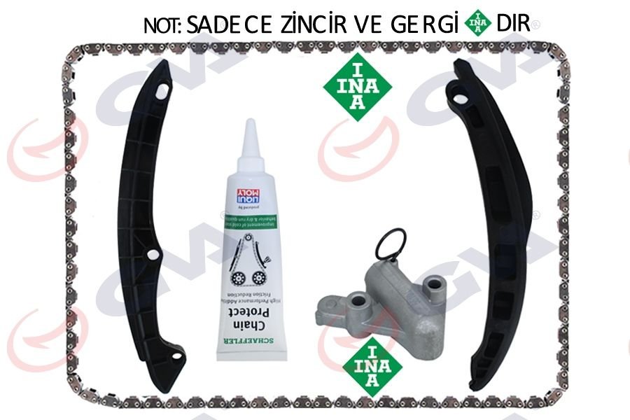 EKSANTRİK ZİNCİR SETİ GOLF5/6-JETTA-PASSAT-SCIROCCO-A3-LEON 1.6 FSI BLF - 1.4 TSI CAXA-BMY-BLG-GVA-03C198119-03C109158A-03C109507AH