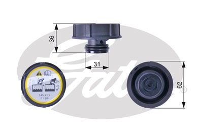 YEDEK SU DEPO KAPAGI FREELANDER 2 L359 R.R EVOQUE L538 L551 JAGUAR E-PACE X540 FORD B-MAX C-MAX FIESTA FOCUS GALAXY KUGA MONDEO VOLVO S40 S60 S80 S90 C70 C30-GATES RC240-DG938101AA-5193938-3M5H8100AD