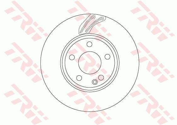FREN DISKI ON MERCEDES W176 W246 C117 X117 X156-TRW DF6591-A2464212412