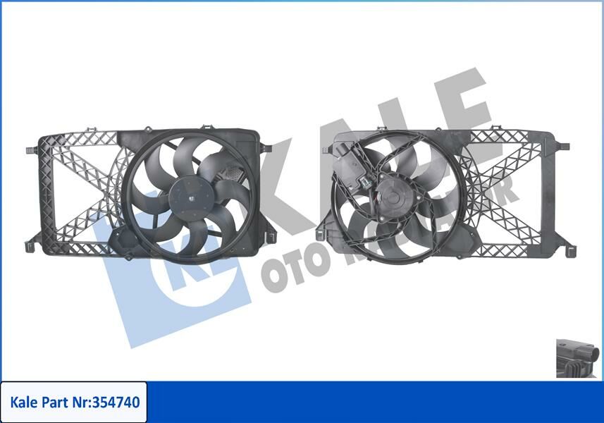 FAN MOTORU KOMPLE TRANSIT V347 2.2 TDCI 06 11-KALE 354740-6C118C607AD-6C118C607AC