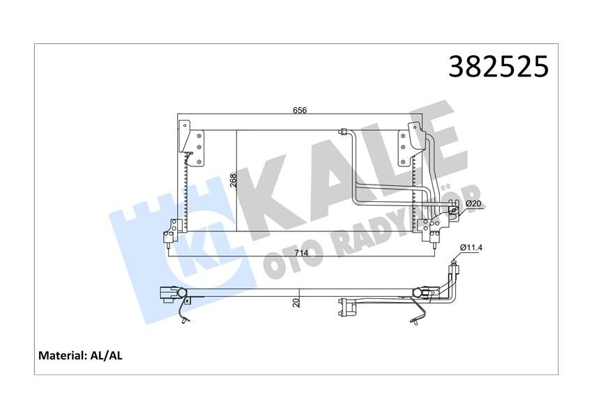 388800 KLİMA RADYATÖRÜ OPEL COMBO-CORSA B 1.2 1.4 1.7D 93-01 CORSA PICK-UP 1.4GLS 94-97 1.0 97-02 KURUTUCUSUZ BRAZING AL-AL 631x368x20 1850032-52484309-90486844-90508124-KALE 382525-1618015-1618045-1618071-1618108