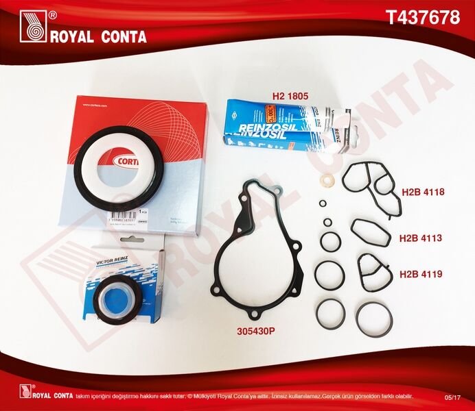 MOTOR ALT TAKIM CONTA REINZ KEÇELİ SKCSİZ FOCUS II 1.6 TDCI 04 11 FIESTA 1.6 TDCI 02 08 FUSION 1.6 TDCI 04 14 VOLVO C30 06 12 S40 II 06 12 S80 II 06 12 V50 05 12 V70 III 09 11 1.6D-206-207-307-30-ROYAL T437678-3M5Q6008AA-0197.07