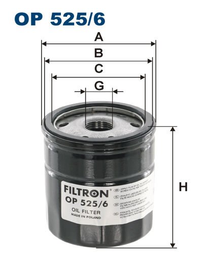 YAĞ FİLTRESİ VW TRANSPORTER T5-MULTIVAN V 2.0 09-FILTRON OP525.6-03L115561