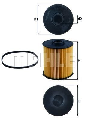 YAKIT FILTRESI MERCEDES OM611 OM612 OM613 W202 S202 C209 W210 S210 W220-MAHLE KX70D-A6110900051