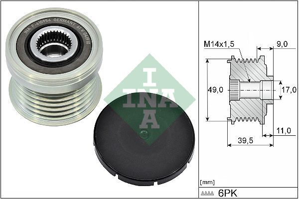 ALTERNATOR RULMANI BMW F10 F20 F30 F32 F34 F36 F25 F26 E84 E89 FORD TRANSIT FOCUS 3 4 FIESTA ALFA ROMEO GIULIA STELVIO FERRARI 488 F8-INA 535036110-12317605060-307278-1795985-1764816