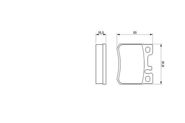 FREN BALATASI ARKA MERCEDES W202 W124-BOSCH 0986424358-A0024200120