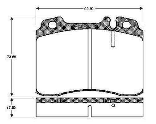 FREN BALATASI ON MERCEDES W201 W124 W202 W210 R129-BOSCH 0986460966-A0054200220