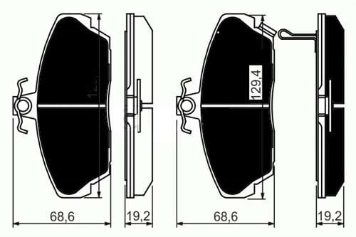 ÖN BALATA CIVIC VI 95-05 ROVER 200 400 95-00 25 00-05 45 00-05 MG 01-05 800 92-93 COUPE-TRW GDB496-45022S6DE51-45022S74E10-WVA21515