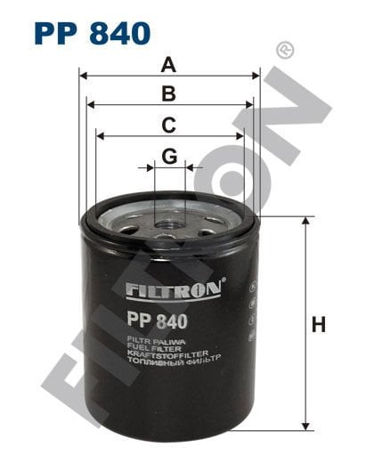 YAKIT FILTRESI MERCEDES OM615 OM616 OM617 W123 S123 C123 W460-FILTRON PP840-A0010920401