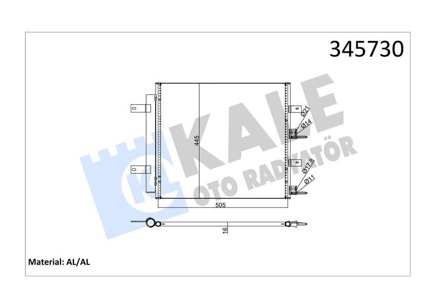 KLIMA RADYATORU S-TYPE II X200 XF I X250 XK II X150-KALE 345730-XR828762-XR828837-XR853523