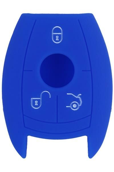 KONTAK ANAHTAR KUMANDA KORUYUCU KILIF SİLİKON 3 TUŞ MAVİ MERCEDES SMART KEYLESS-AFT HMA086-M-HMA086-M