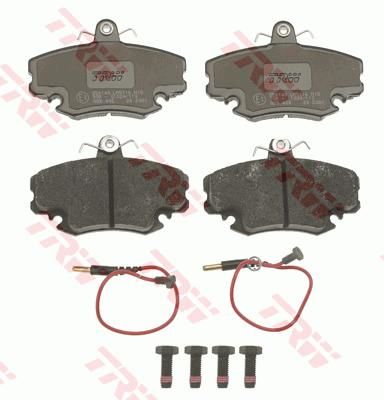 ÖN BALATA FİŞLİ RENAULT R9-R19-R21-CLIO I-II-MEGANE I-TWINGO-LOGAN-SANDERO-SOLENZA-TRW GDB400-7711130071-7701204833-WVA21404