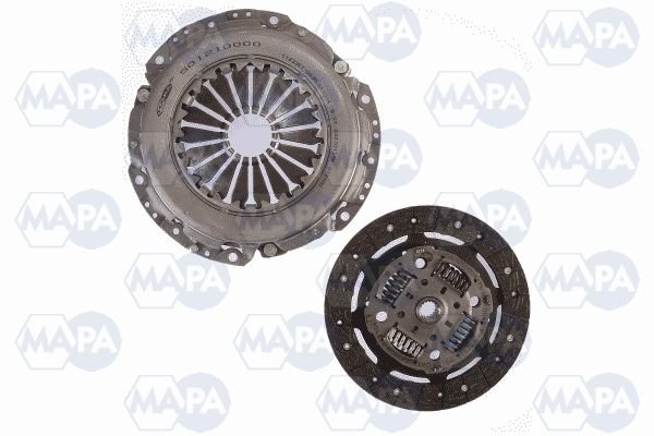 DEBRIYAJ SETI FIESTA V 01 08 FUSION 01 12 1.6 ZETEC S 16V EFI 100PS RULMANSIZ-MAPA 001210409-2S617540AD-1213842-1387436